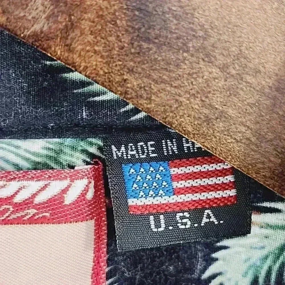 Vintage RJC Made in Hawaii Inside Out  Hawaiian Shirt Men's L 2739 - Picture 6 of 8